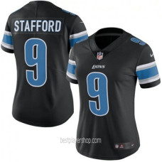 Matthew Stafford Detroit Lions Womens Limited Color Rush Black Jersey Bestplayer